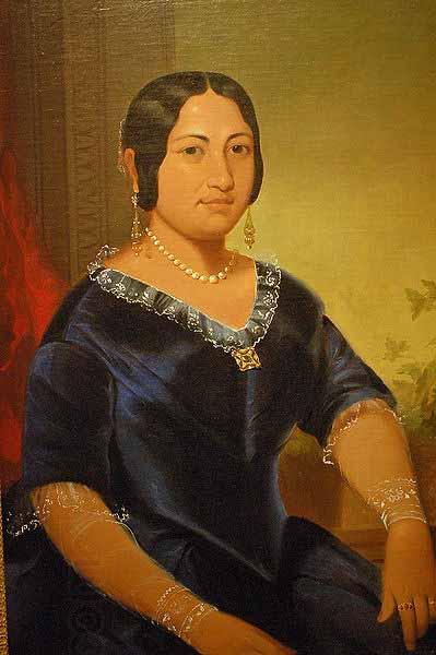 John Mix Stanley Portrait of Princess Manaiula Tehuiarii, granddaughter of King Pomare I of Tahiti, Wife of High Chief William Kealaloa Kahanui Sumner China oil painting art